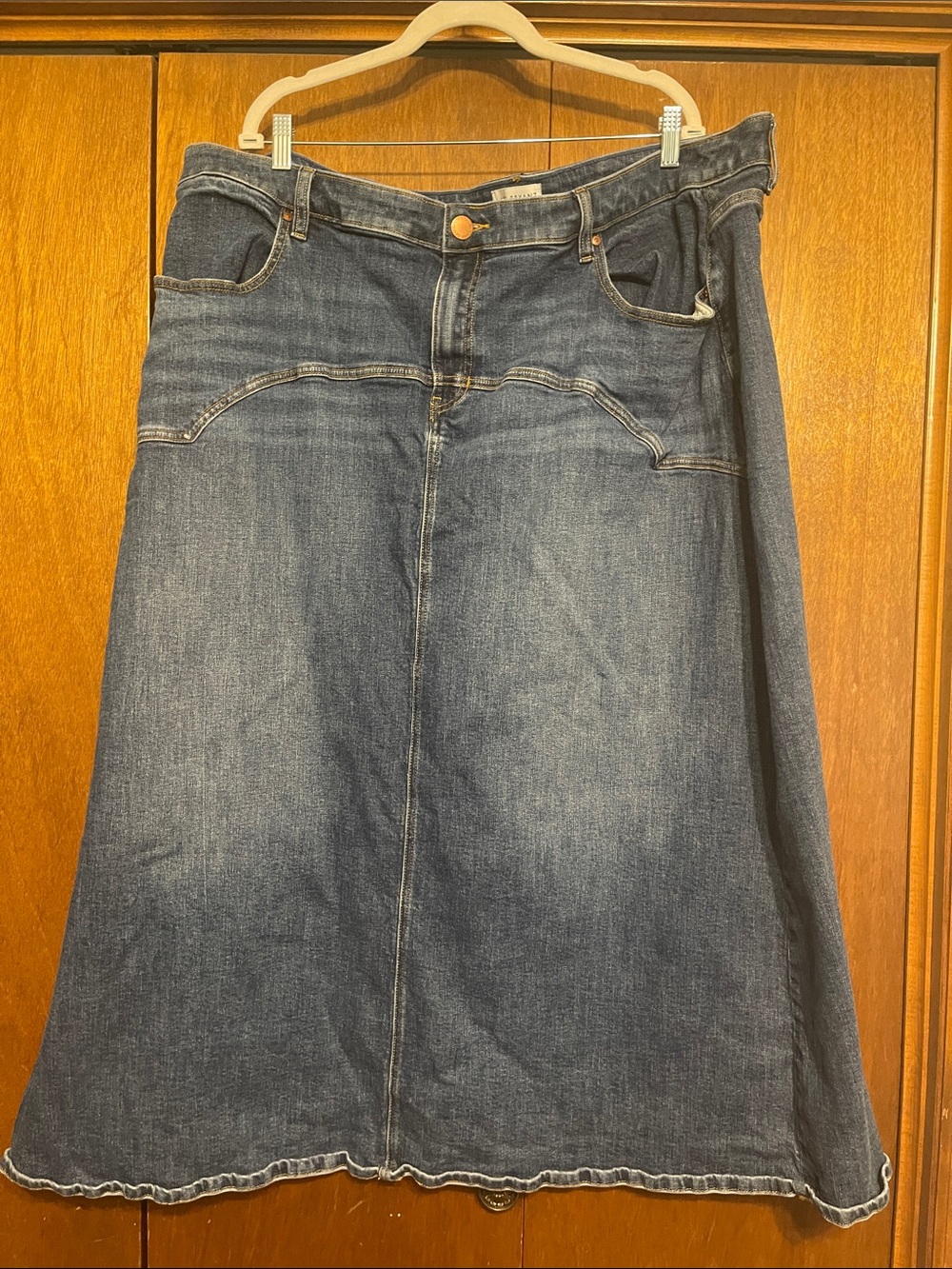 Lane Bryant 26 Denim Maxi Skirt 💙